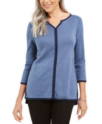 Karen Scott - Cotton Tipped Tunic