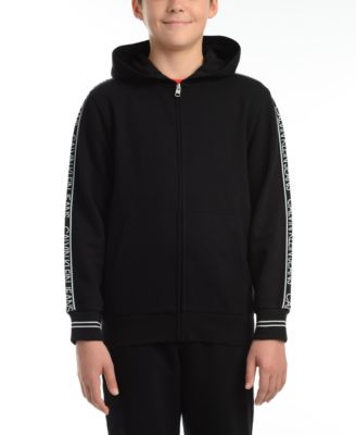 calvin klein tape hoodie