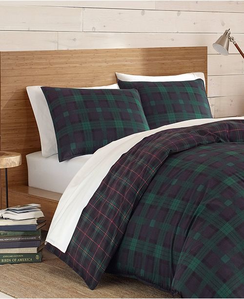 Eddie Bauer Woodland Tartan Green Duvet Cover Set Twin Reviews