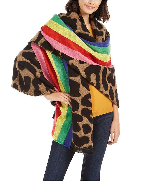 Betsey Johnson Wild Rainbow Blanket Wrap Reviews Handbags