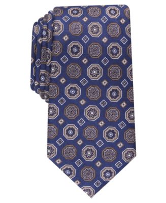 Tasso Elba Men's Classic Medallion Silk Tie, Created for Macy's - Macy's