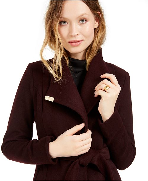 Michael Kors Asymmetrical Belted Coat Created For Macy S