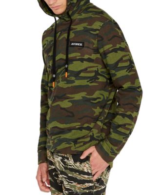 Avirex - Men's Drawstring Camo Hoodie