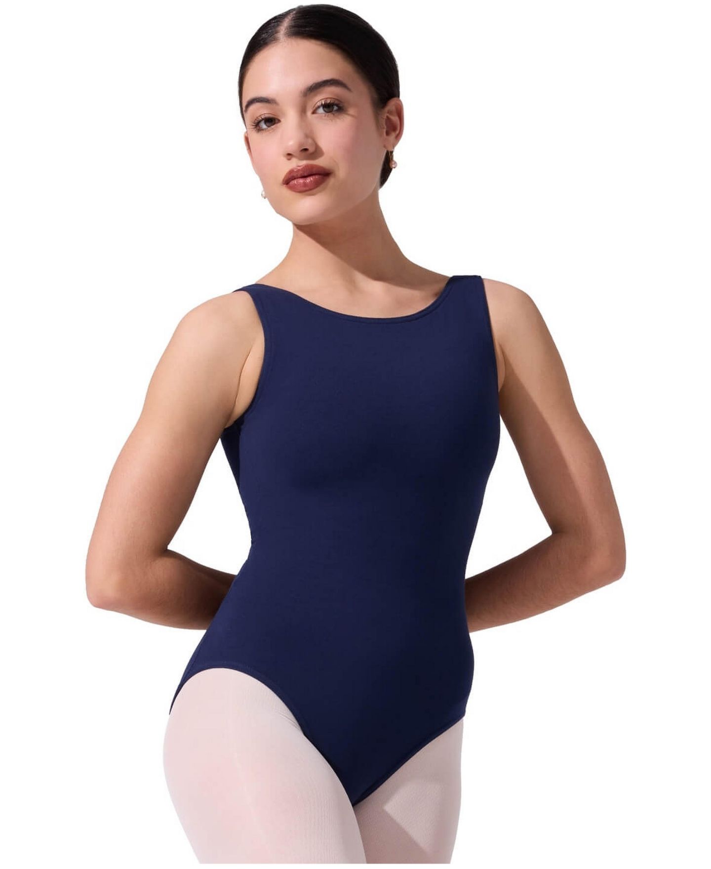 Женский топ Capezio High-Neck Tank Leotard, цвет: Розовый — фото 13