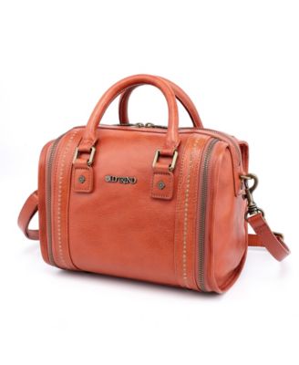 Mini Trunk Leather Top Handle Crossbody Bag