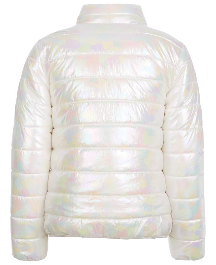 Guess iridescent puffer jacket hot sale