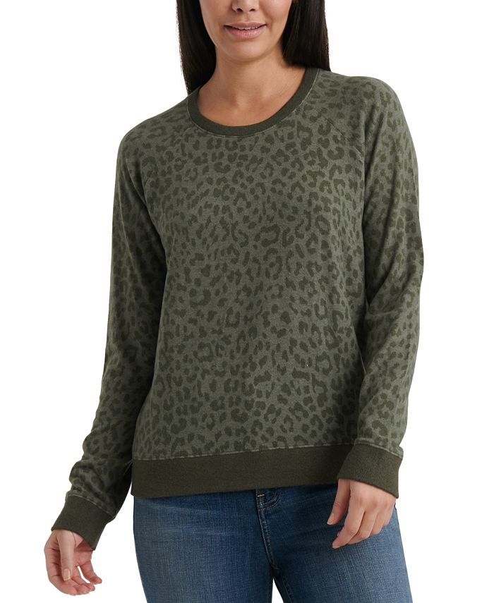 Lucky brand cheetah print pullover outlet