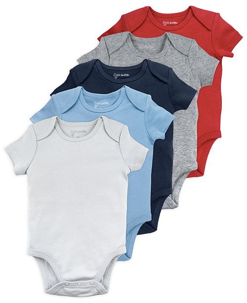 Mac Moon Baby Boy 5 Pack Short Sleeve Bodysuits Reviews