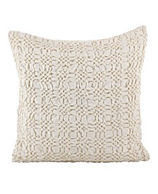 Smocked Decorative Pillow, 20" x 20"