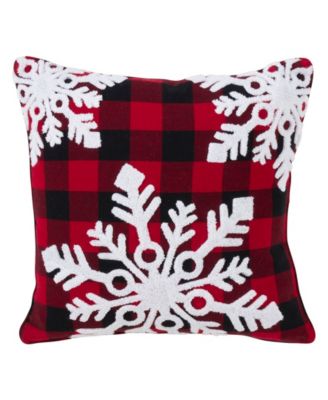 snowflake throw pillows