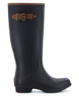 matte black rain boots