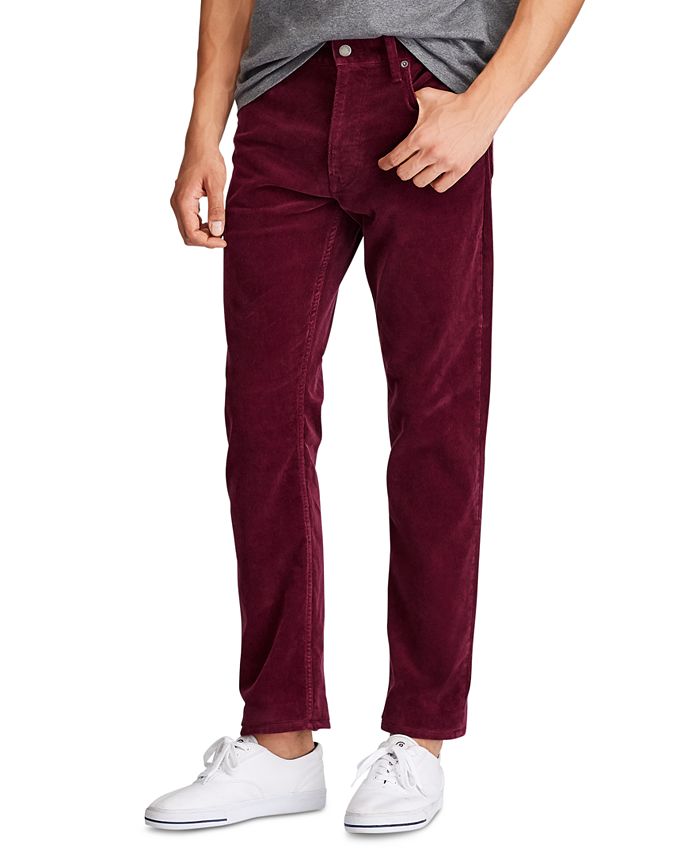Polo Ralph Lauren Men's Slim Fit Stretch Corduroy Five-Pocket Pants ...
