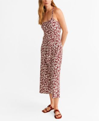 mango belt long jumpsuit
