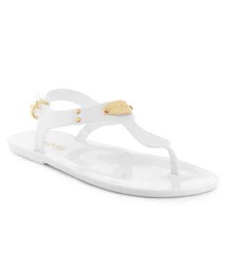michael kors white jelly sandals