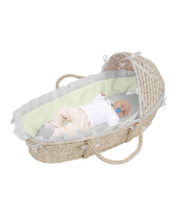 Badger Basket Natural Moses Basket with Hood & Reviews All Baby Gear