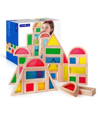 Guidecraft Rainbow Blocks - 30 Pieces Set