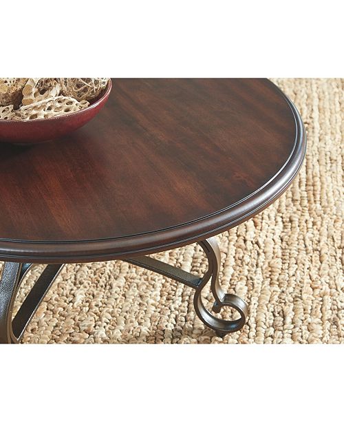 Signature Design By Ashley Ashley Furniture Carshaw Table Set of 3 & Reviews - Furniture - Macy&#39;s