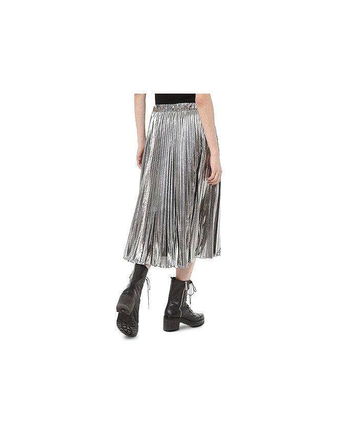 Michael kors metallic deals pleated skirt