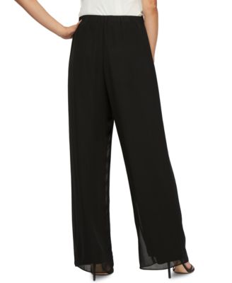 Alex Evenings Petite Chiffon Palazzo 