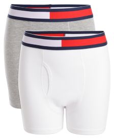 Little & Big Boys 2-Pk. Solid Boxer Briefs