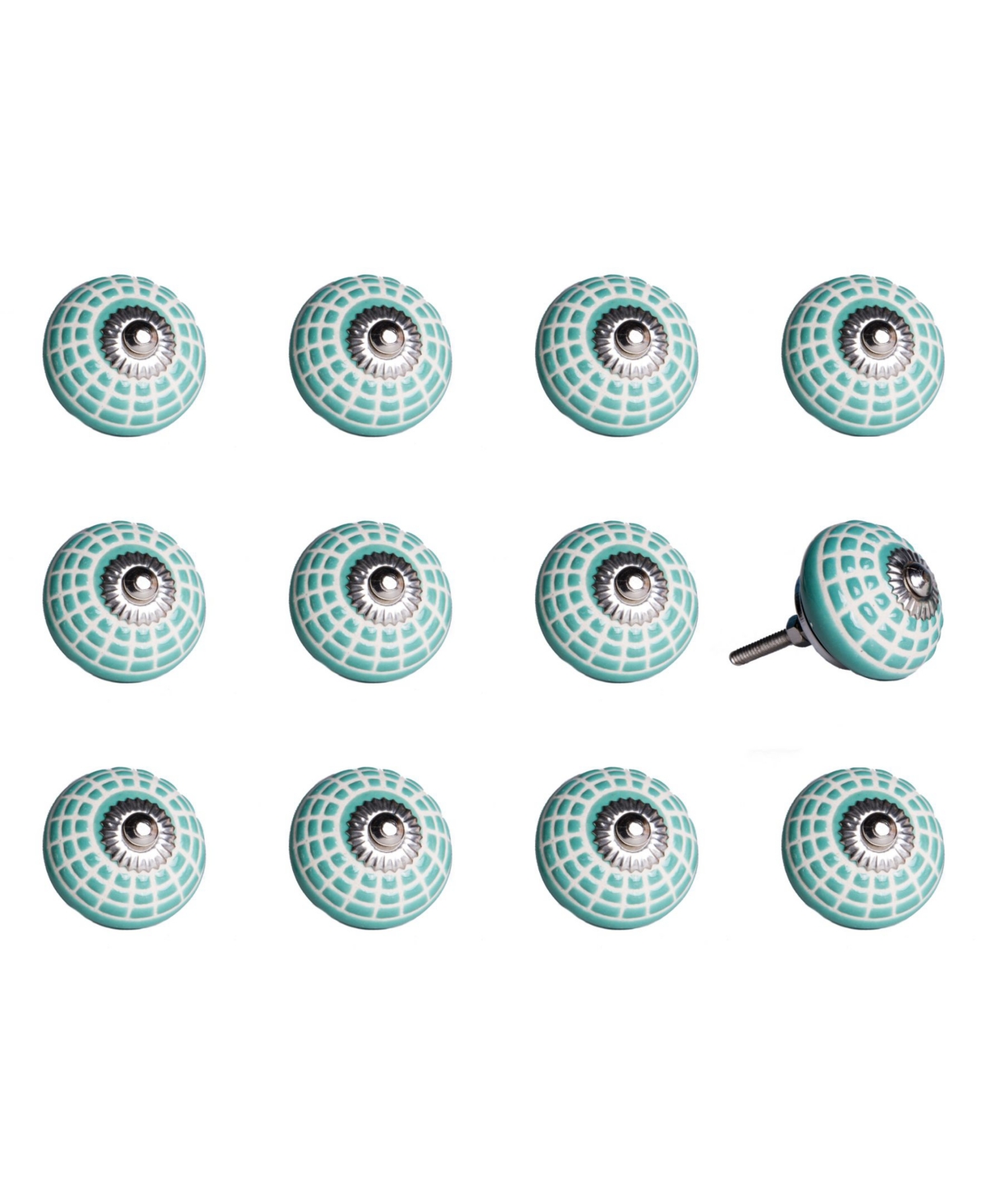 Knob-It Handpainted Ceramic Knob Set of 12