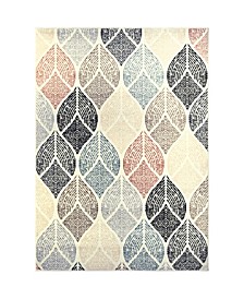 Cresent CRE06 Ivory 5'2" x 7'2" Area Rug
