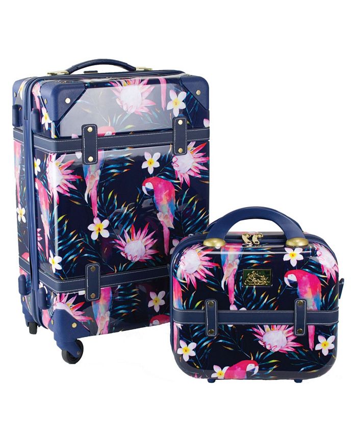 Chariot Parrot 2 Piece 20" CarryOn and Beauty Case Set Macy's