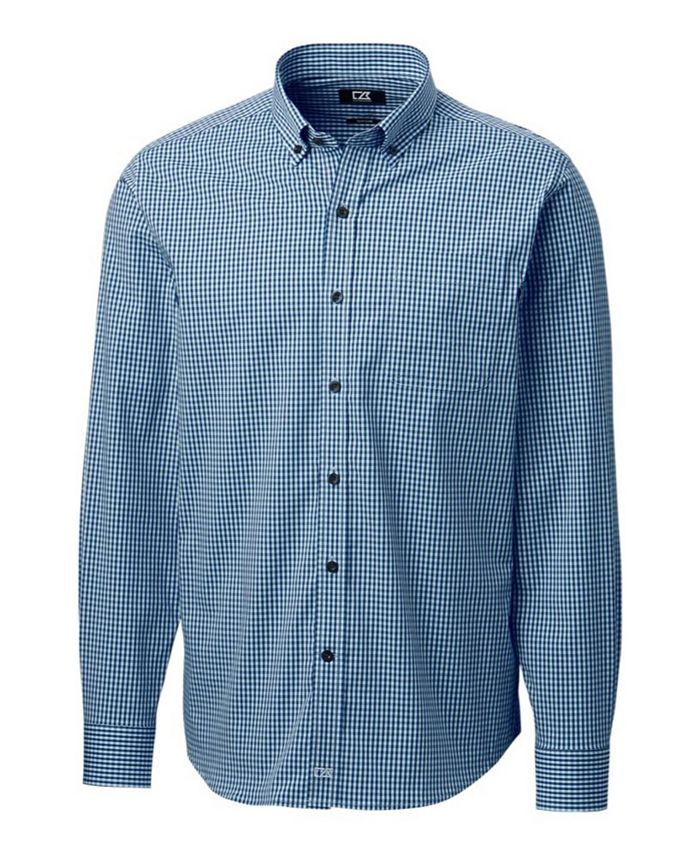 Cutter & Buck Men's Anchor Gingham Shirt & Reviews Casual ButtonDown
