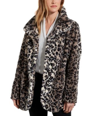 Karen Kane Leopard-Print Faux-Fur Jacket & Reviews - Jackets & Blazers -  Women - Macy's