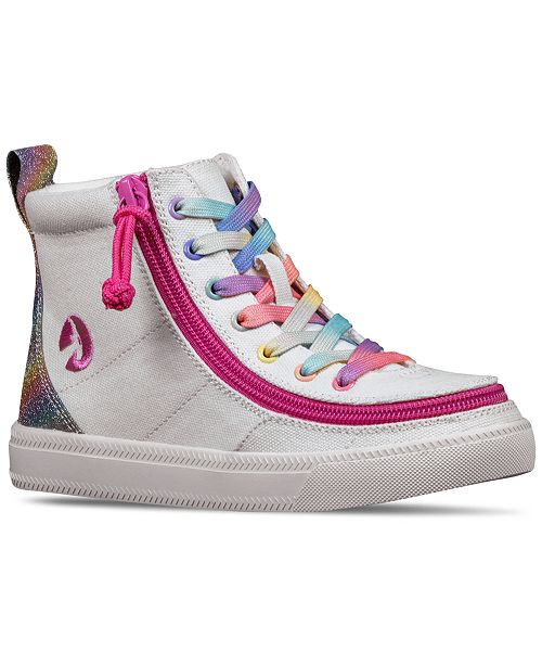Billy Footwear Billy Little Girls Rainbow Classic Lace High Top