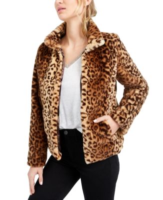 Leopard coat outlet macys