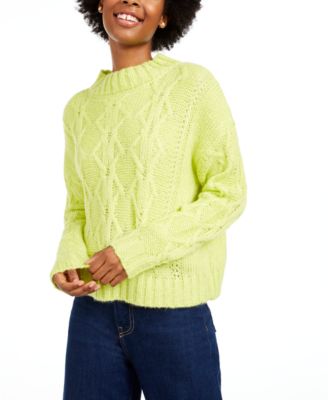 IOT Juniors' Cable-Knit Sweater 