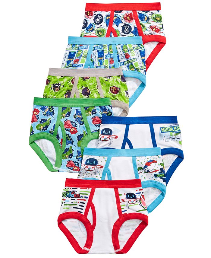 Avengers PJ Masks 7-Pk. Cotton Brief Underwear, Toddler Boys (2T-5T) -  Macy's