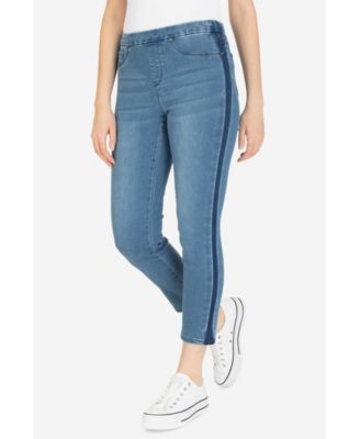 women's tuxedo stripe jeans