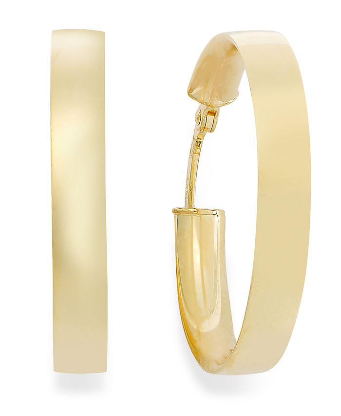 Macy's 14k Gold Earrings, Hoop Earrings Macy's