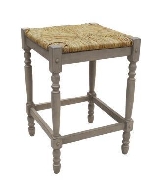 Carolina Living - French Country 24" Turned Leg Seat Stool, Quick Ship