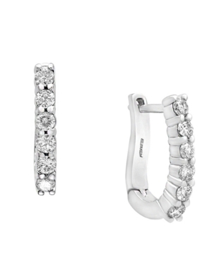 image of Pave Classica By Effy Diamond Earrings (1/2 ct. t.w.) in 14k White Gold
