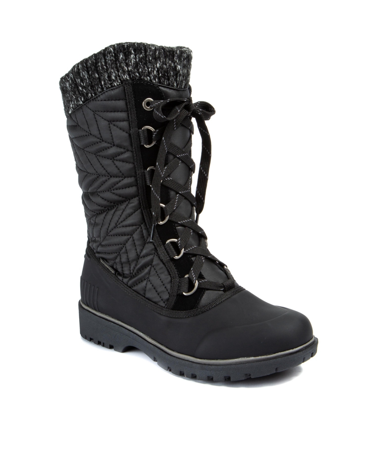 Shop Baretraps Women's Stark Waterproof Thermal Cold Weather Boots In Dark Grey,black
