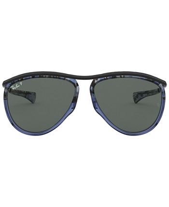 Ray-Ban - OLYMPIAN AVIATOR Polarized Sunglasses, RB2219 59