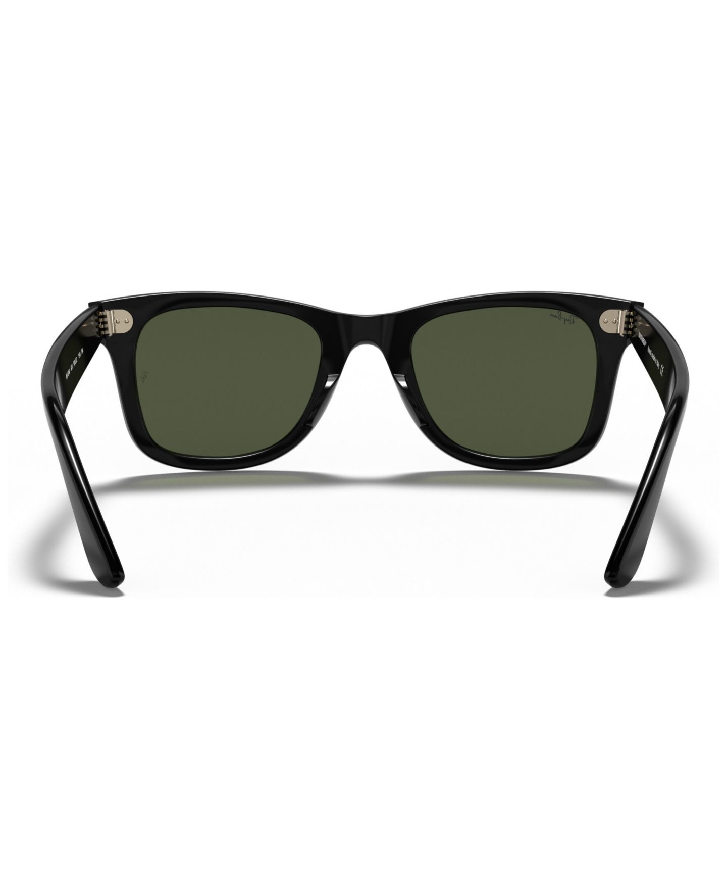 Женские солнцезащитные очки Ray-Ban Wayfarer Sunglasses, RB4340 50, цвет: Чёрный / Зелёный — фото 4