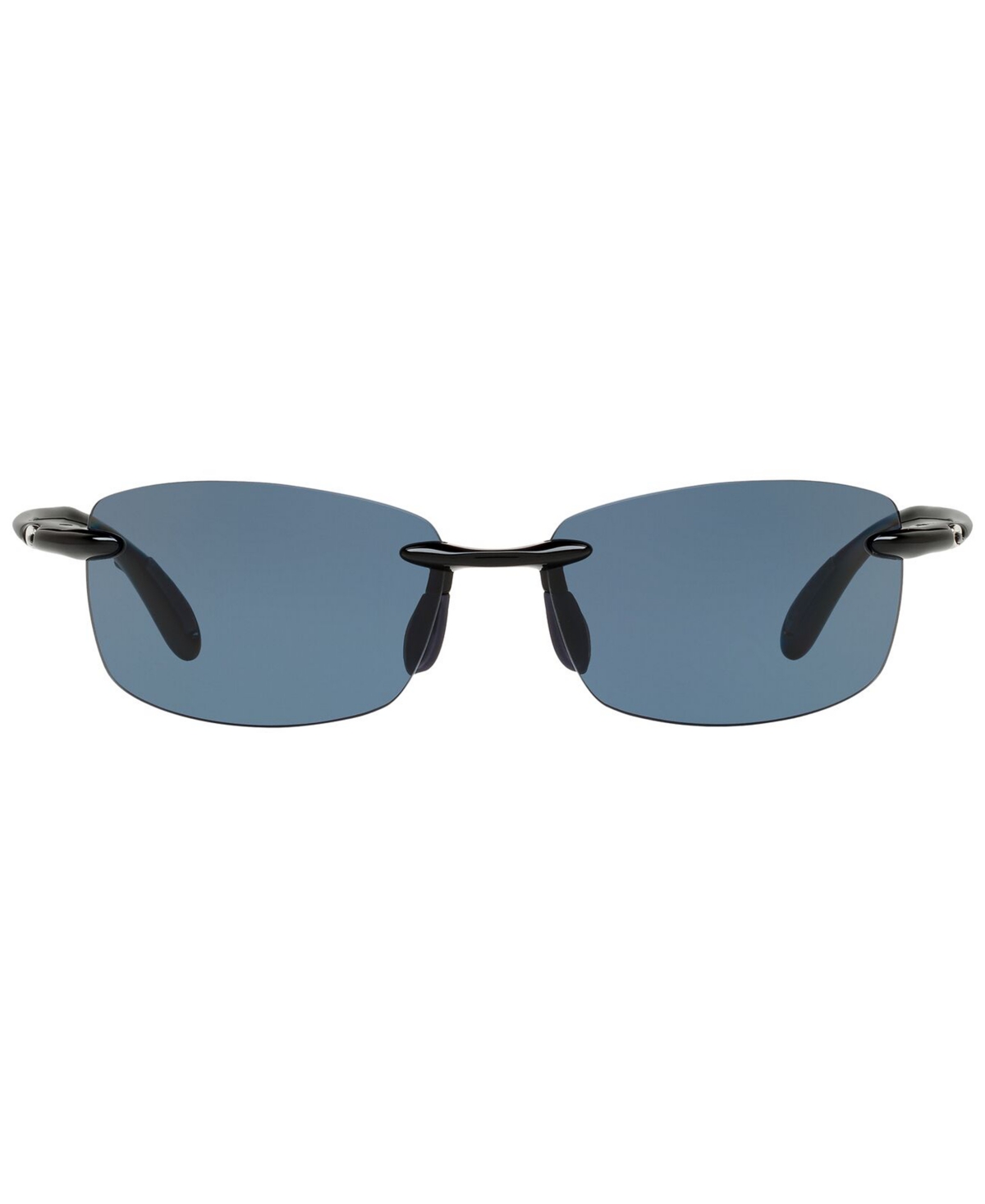 Shop Costa Del Mar Unisex Polarized Sunglasses, 6s000121 In Black Shiny,grey