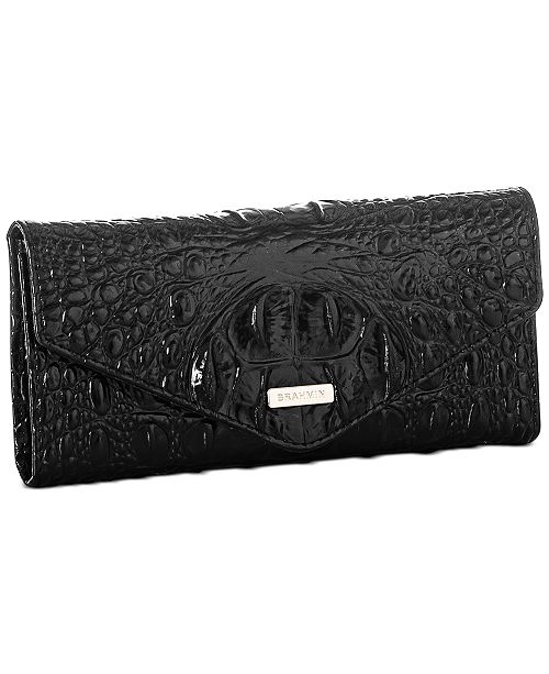 Brahmin Veronica Melbourne Embossed Leather Wallet & Reviews - Handbags & Accessories - Macy&#39;s