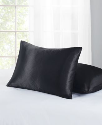2 Satin Pillow Protector Zippered Pillowcase Pair BROWN Better Home BRAND NEW !! 