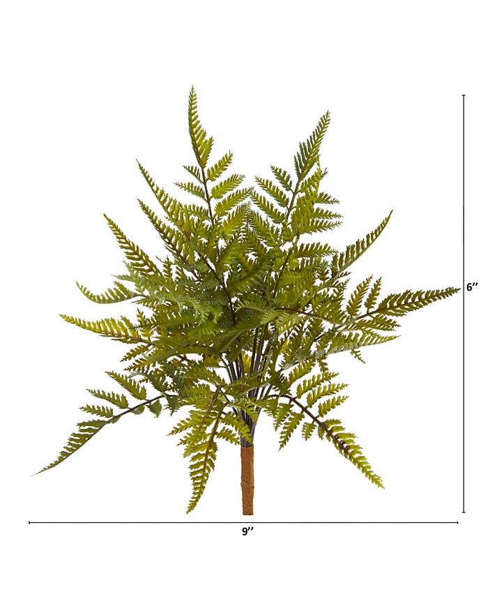 Nearly Natural - 6" Fern Artificial Plant, Set of 6