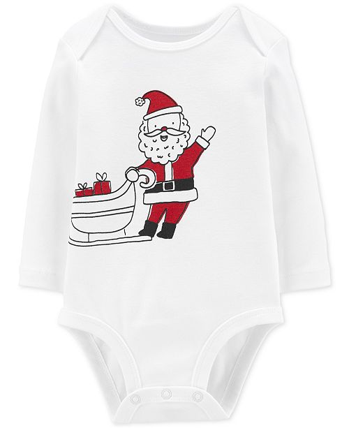 Carter S Baby Boys Or Baby Girls Santa Sleigh Cotton Bodysuit