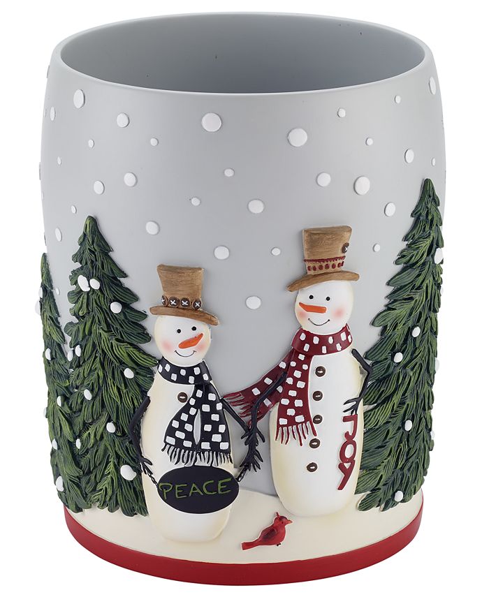 Avanti Country Friends Holiday Resin Wastebasket Macy's