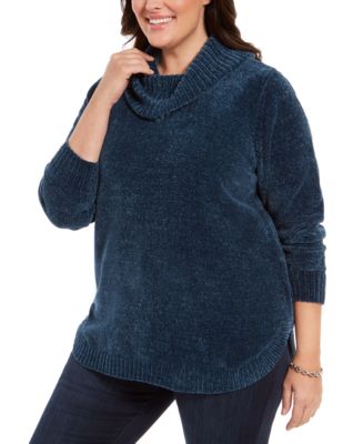 Cowl neck chenille sweater sale