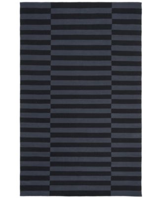 Lauren Ralph Lauren Ludlow Stripe Lrl7350e Onyx Area Rug Collection