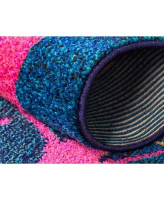 Bayshore Home Newwolf New4 Blue Area Rug Collection