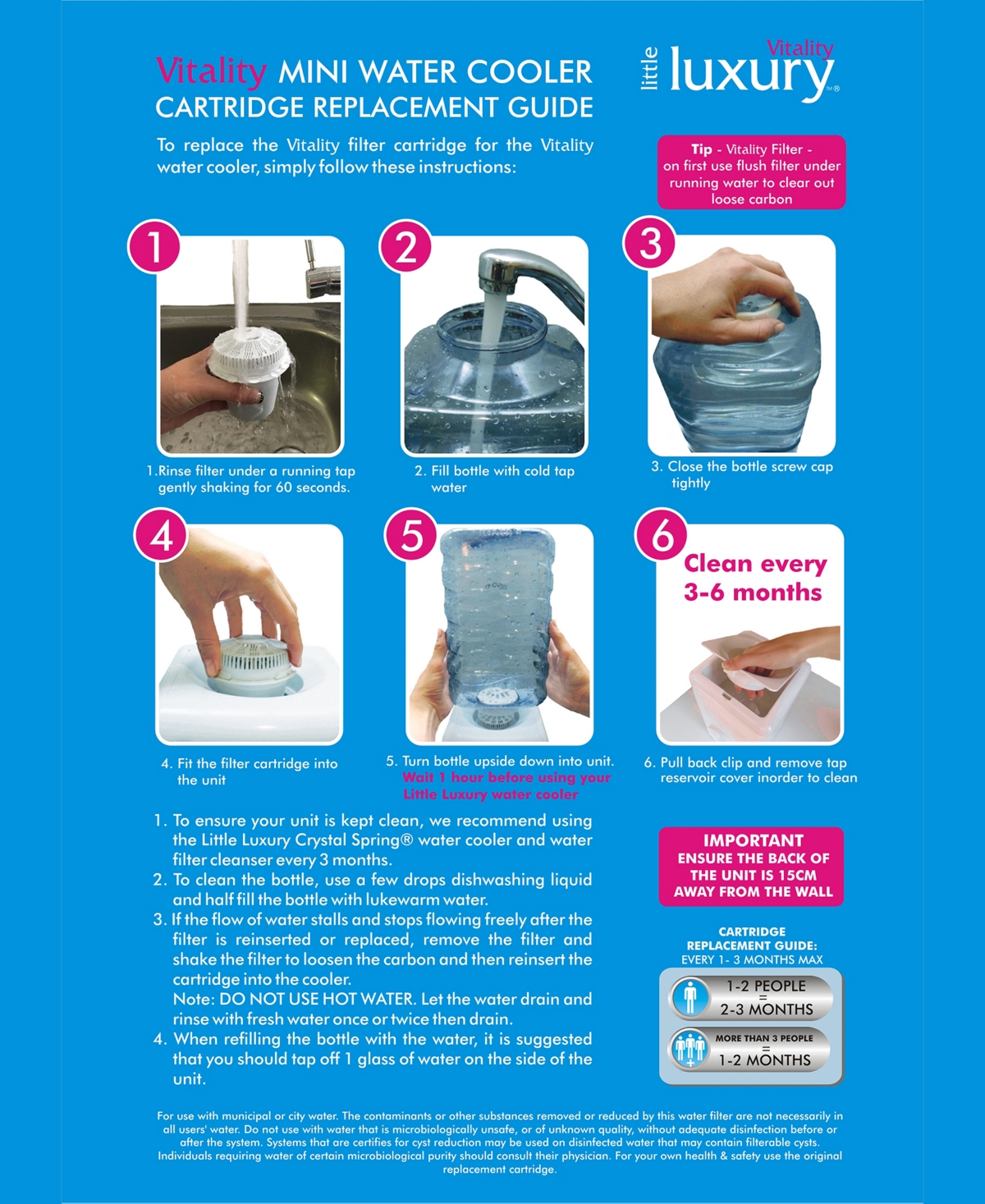 Little Luxury Vitality Mini Water Cooler